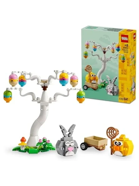 LEGO LEL Seasons and Occasions Paskalya Tavşanı ve Civcivin Yumurta Avı 40808-8 Yaş ve Üzeri Çocuklar için Yaratıcı Oyuncak Yapım Seti, Doğum Günü Hediyesi (140 Parça) ürün görseli 1