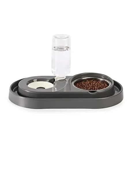 Mama ve Su Kabı Seti, 500ml, Gri Renk Seçeneği ürün görseli 1