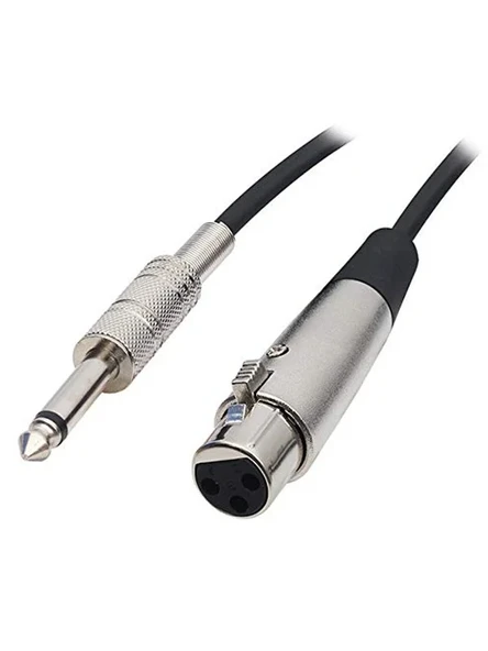 Mikrofon Ara Kablo, 5 Metre Uzunluk, 6.3mm ve XLR Bağlantı ürün görseli 1