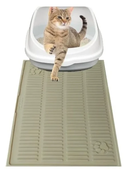 Yıkanabilir Silikon Kedi Kumu Matı Havuzlu ürün görseli 1