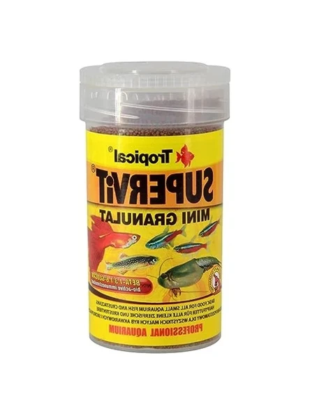 100 ml hacminde mini granulat akvaryum balık yemi, 65 gram ürün görseli 1