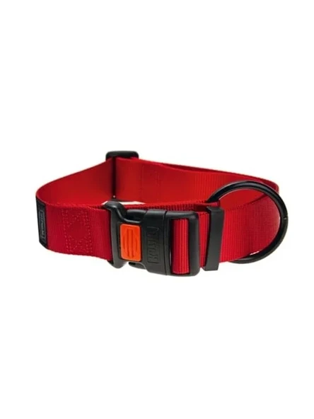 Kırmızı Renkli Kilitli Boyun Tasma, Köpekler İçin, 30-45 cm ürün görseli 1