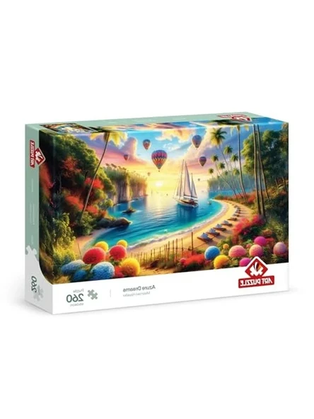 Masmavi Hayaller Temalı 260 Parça Puzzle, Eğlenceli Sanat Etkinliği ürün görseli 1