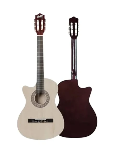 Natural Renk Klasik Gitar, 4/4 Ölçü ve Sap Ayarı ile Full Set ürün görseli 1