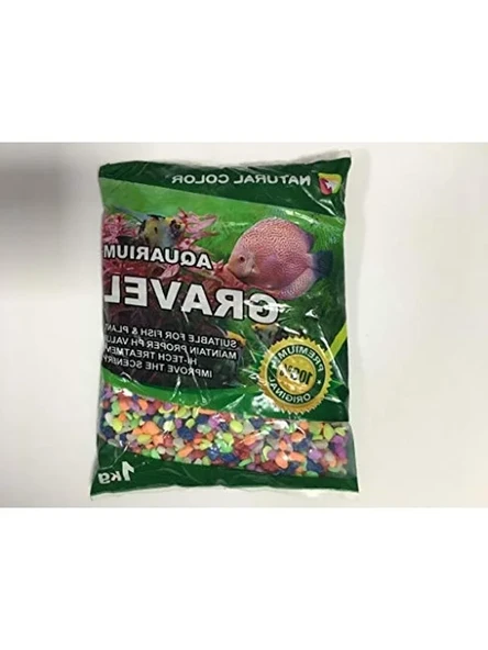 1 Kg Renkli Akvaryum Taşı, Dekoratif Kullanım İçin Uygun ürün görseli 1