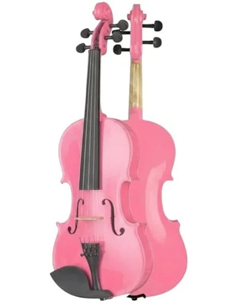 Pembe Renkli 1/2 Çocuk Kemanı, 8-10 Yaş Arası ürün görseli 1
