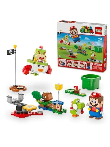 İnteraktif Oyun Seti: 218 Parça ile Eğlenceli Yoshi ve Bowser Jr. Macerası ürün görseli 1