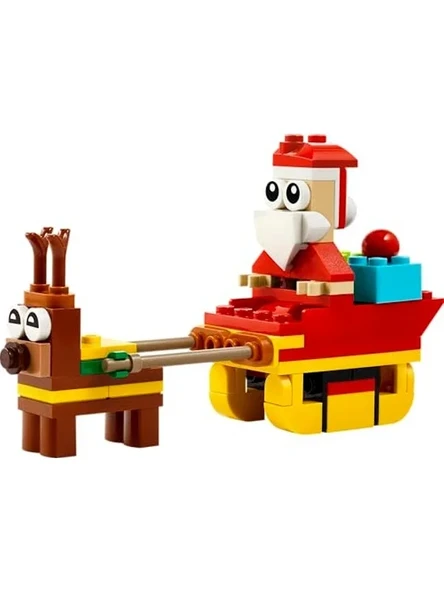 Kış Temalı Sleigh Yolculuğu Oyuncak Seti, Yaratıcı Eğlence için 3 Yaş ve Üzeri ürün görseli 1