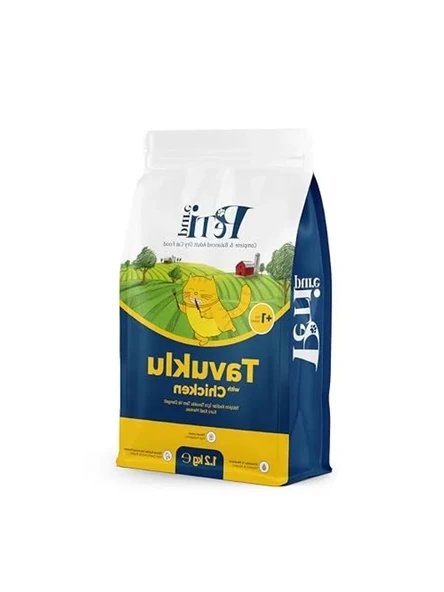 Vitamin İlaveli Kuru Yetişkin Kedi Maması 1,2 Kg Tavuk Aroması ürün görseli 1