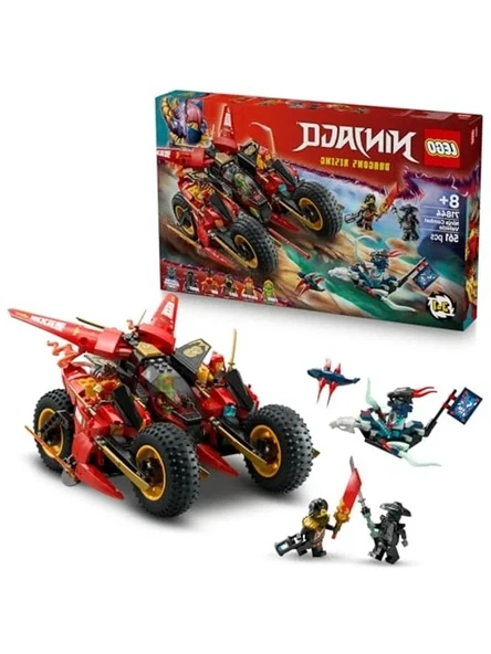 LEGO NINJAGO Ninja Savaş Aracı 71844-8 Yaş ve Üzeri Çocuklar için 2 Ninja Motosikleti, 1 Jet ve 6 Minifigür İçeren 3’ü 1 Arada Oyuncak Yapım Seti, Doğum Günü Hediyesi (561 Parça) ürün görseli 1