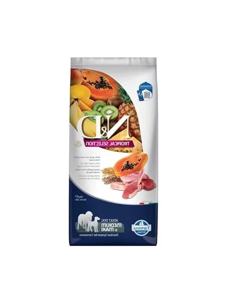 Nd N&D Tropical Selection Kuzu Etli Ve Tropikal Meyveli Orta Ve Büyük Irk Yetişkin Köpek Maması 10 Kg ürün görseli 1