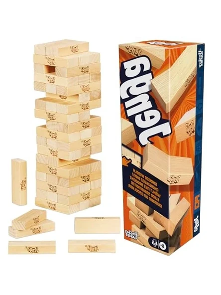 Resmi Hasbro Jenga Oyunu, Eğlenceli ve Stratejik Oyun Deneyimi ürün görseli 1
