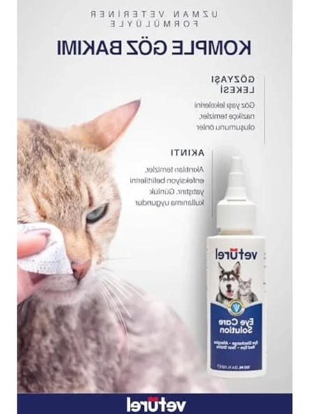 100 ml göz bakım solüsyonu, hayvanlar için - Resim 2