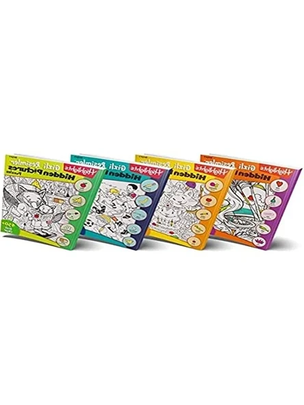 Gizli Resimler Temalı 4'lü Puzzle Seti, Eğlenceli Bulmaca ürün görseli 1