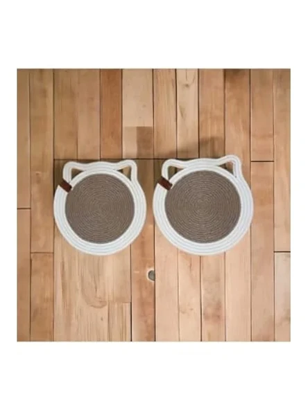 Turuncu Yıldız Desenli Dokuma Kedi Boyun Tasması, 19x1 cm ürün görseli 1