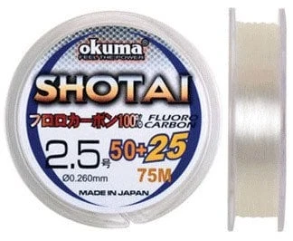Okuma Shotai Fluorocarbon 75 mt 0,128 mm Misina ürün görseli 1
