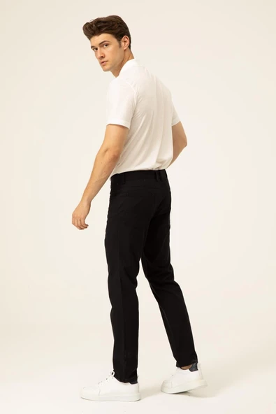 Slim Kalıp Armürlü Pantolon - Resim 4