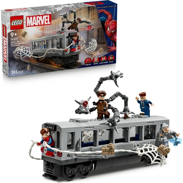 LEGO 76321  Marvel Örümcek Adam ile Doktor Oktopus Metro Sahnesi ürün görseli 1