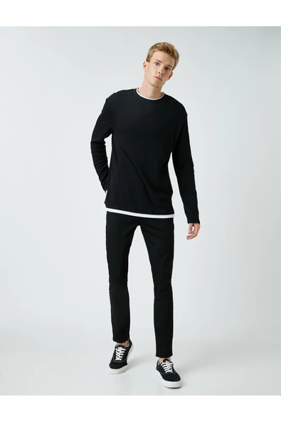 2kam43530md Erkek Jean Pantolon Siyah ürün görseli 1