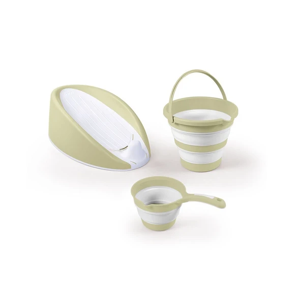 7571 ÜÇLÜ BEBEK BANYO SETİ- ECO GREEN ürün görseli 1