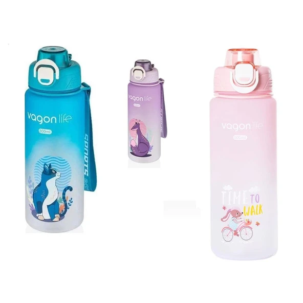 Vagonlife Matara Policarbon 800 ML Suluk Karışık Renk 1 Adet ürün görseli 1