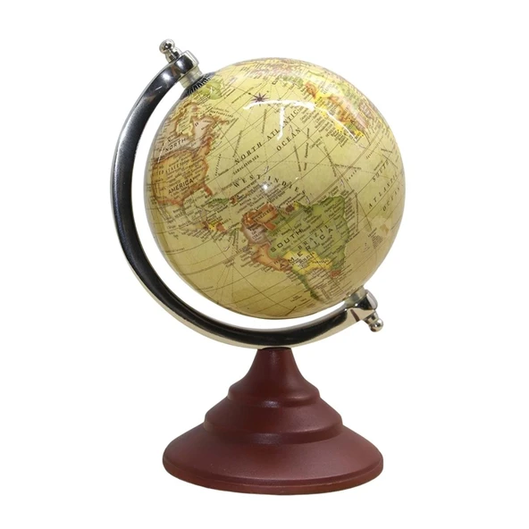 Dünya Küre Stantlı Dekoratif Döner World Globe SL339-A 26cm ürün görseli 1