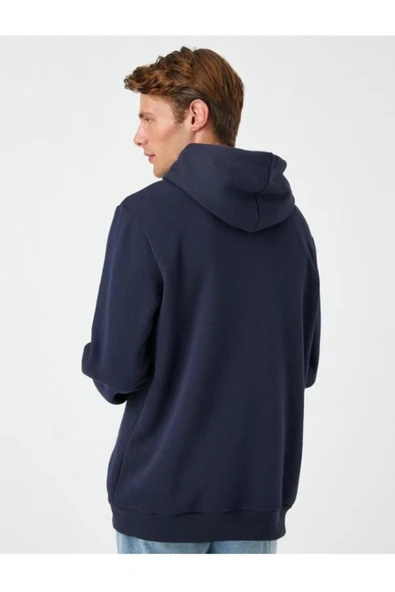 Nakışlı Kopşonlu Sweatshirt - Resim 4