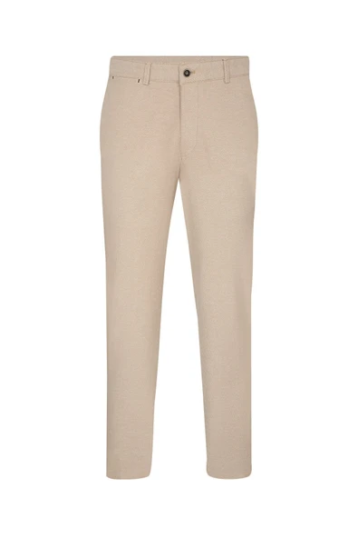 Slim Fit Gabardin Bej Erkek Pantolon ürün görseli 1