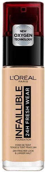 L'Oréal Paris Infaillible 24H Fondöten 125 Natural Rose, 30 ml ürün görseli 1