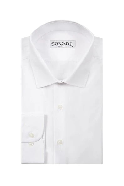 Classics Smart Sport Dar Kalıp Takım Elbise Gömleği Düz Lacivert Slim Fit Cepsiz ürün görseli 1
