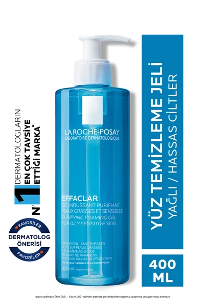 La Loche Posay Effaclar Jel Yağlı Ve Akneye Eğilimli Ciltler için Yüz Temizleme Jeli 400 ml ürün görseli 1