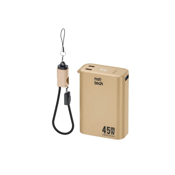Nettech NT-PW41 45W 20000 MAh Taşınabilir Powerbank (Gold) ürün görseli 1