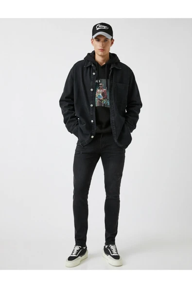 Skinny Fit Kot Pantolon - Michael Jean ürün görseli 1
