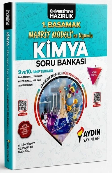 Aydın 9. ve 10. Sınıf Kimya Konu Özetli Soru Bankası 1. Basamak Aydın Yayınları ürün görseli 1