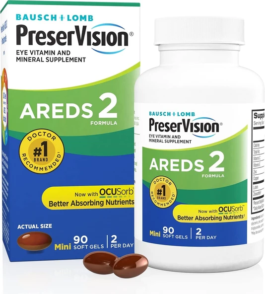 Bausch Lomb PreserVision AREDS 2 Göz Vitamini 90 Kapsül ürün görseli 1