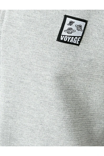 Önü Fermuarlı Sweatshirt Kapşonlu - Resim 9