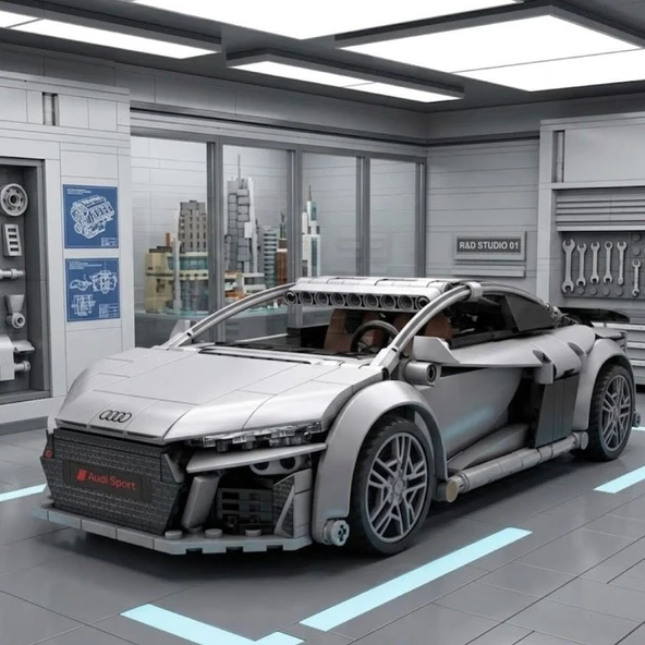 C57012W CADA AUDİ R8 536 PARÇA BLOCK OYUNCAK - Resim 2