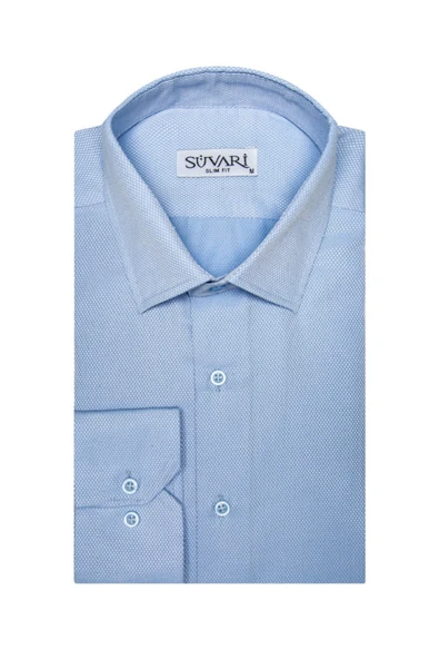 Armür Desenli Slim Fit Erkek Gömlek ürün görseli 1