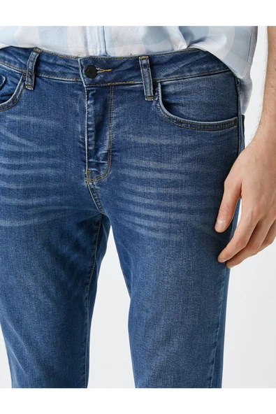 Erkek Indıgo Jeans - Resim 5