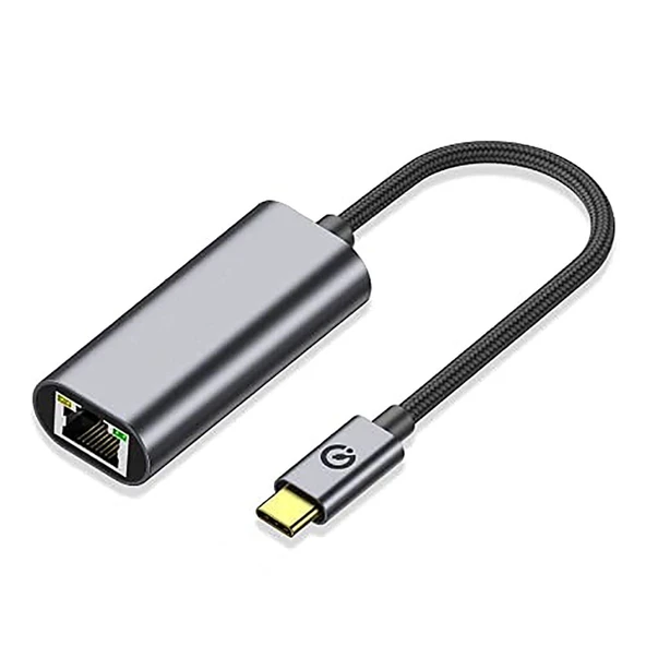 Zore QG04 Type-C to RJ45 Ethernet Dönüştürücü Kablo 1024Mbps 22cm ürün görseli 1