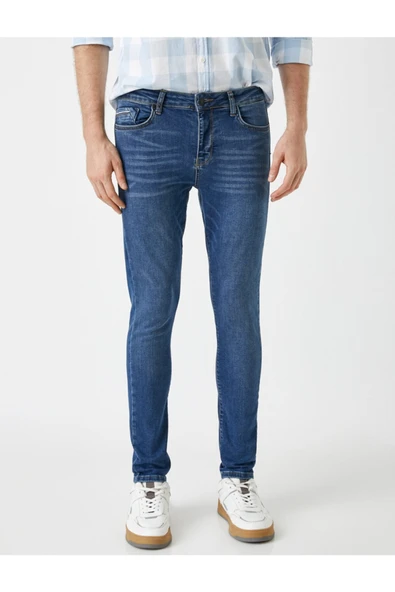 Erkek Indıgo Jeans - Resim 3