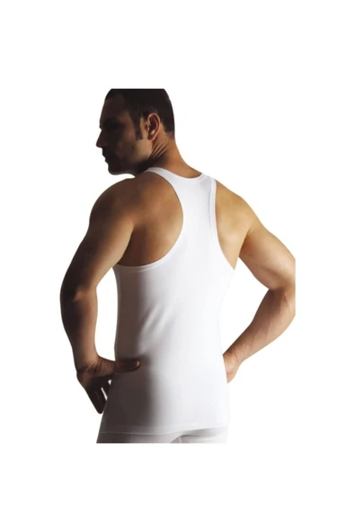 Erkek Beyaz Modal Spor Atlet - Resim 2
