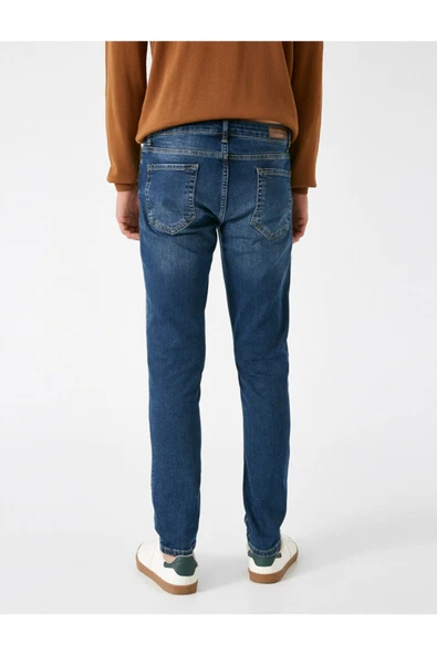 Erkek Indıgo Jeans 1KAM43220MD - Resim 7