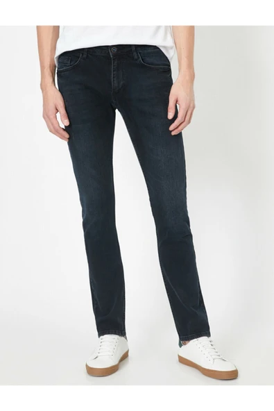 Erkek Mavi Brad Jeans 0YAM43831LD - Resim 3