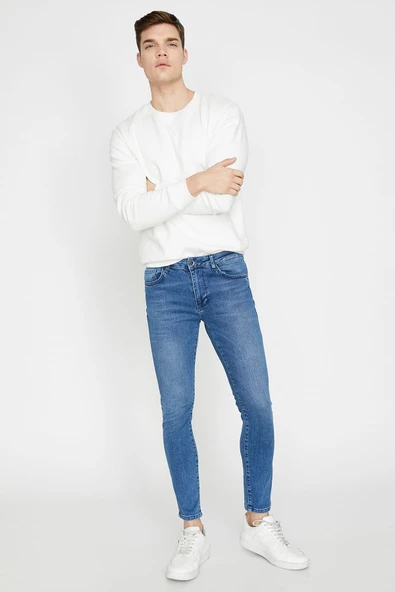 Erkek Indıgo Jeans 9KAM43552LD - Resim 2