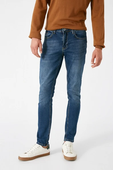 Erkek Indıgo Jeans 1KAM43220MD - Resim 6