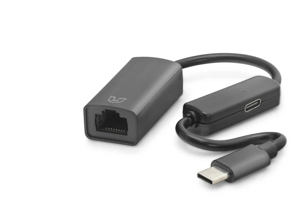 Type C Usb 2.0 Ethernet Adaptör 10/100 Mbps Pd Güç Destekli Siyah L118 ürün görseli 1