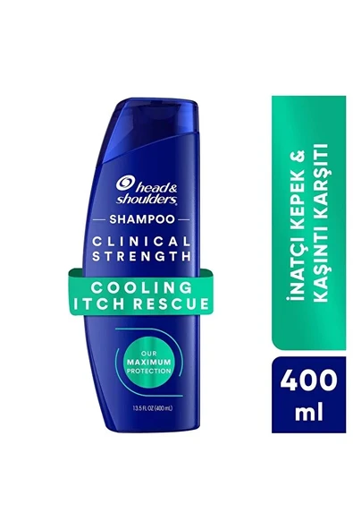 Head & Shoulders Clinical Strength Cooling Itch Rescue Karşıtı Şampuan 400 ml ürün görseli 1