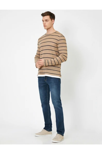 Erkek Mark Straight Jean Pantolon ürün görseli 1