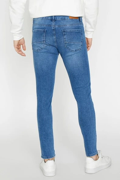 Erkek Indıgo Jeans 9KAM43552LD - Resim 4